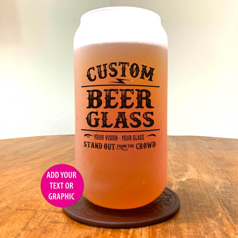 Custom Beer Glass Personalized Beer Glasses Frosted Beer Glass Can custom-beer-glass-personalized-beer-glasses-frosted-beer-glass-can