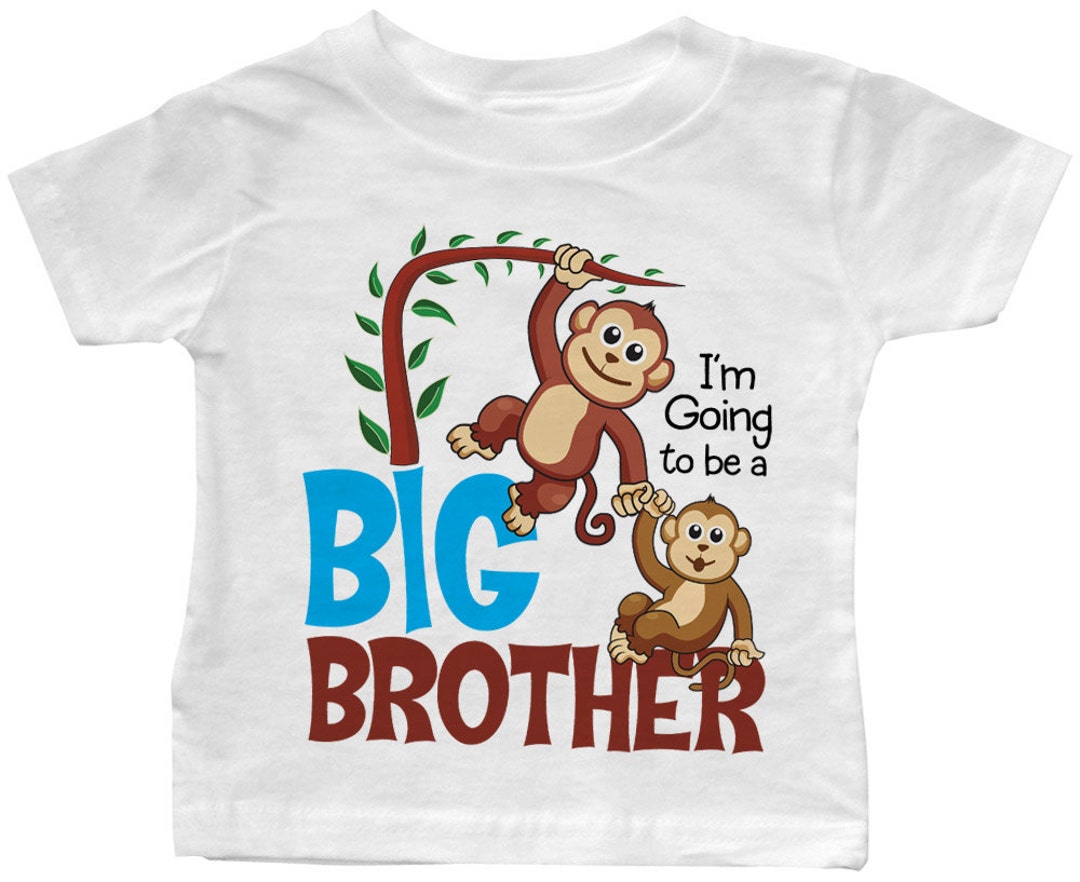 T-shirt Je vais être un grand frère Petits singes - Etsy France