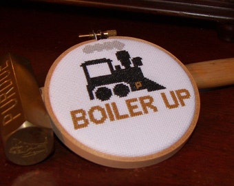 Purdue Boiler Up Cross Stitch PATTERN