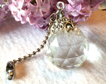 Lamp Decorative 3ft Fan Pull Chain Set Home Ornaments Long Crystal Light Pull Chain #6 3.2mm ball size
