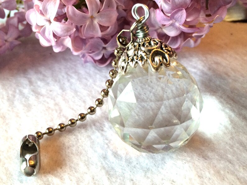 Decorative Pull Chains Home Decor Crystal Light Pull Ball Chain Pull Ceiling Fan Pull Or Sun Catcher Crystal Ball Prism Lighting Decor Home Living Lighting Commentfer Fr