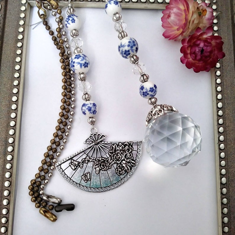 Ceiling Fan Pull Set Or Choice Of Individual Light Pull White Etsy