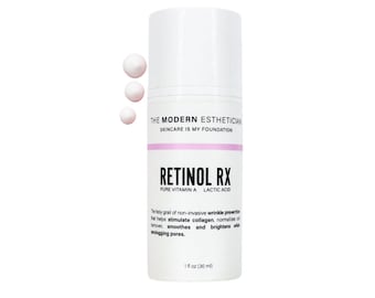 RETINOL RX pure Vitamin A and Lactic Acid, this serum works harmoniously to stimulate collagen production, normalize cell turnover