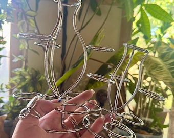 Soporte multiesfera plateado