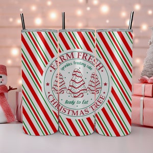 Christmas Tree Cake (Name) Tumbler Tag – rae & grace