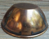 Heintz Art Metal Sterling on Bronze Bowl Early 1900s Arts Crafts