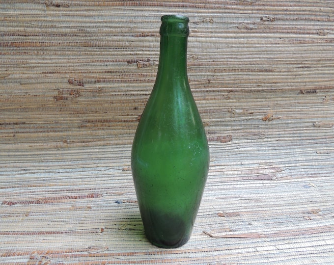 Emerald Green Vintage Bottle Clysmic Springs Mineral Water Waukesha WI Etsy