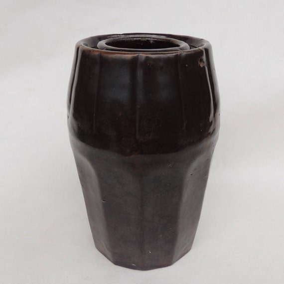 Vintage Peoria Pottery Signed Canning Jar Chip At The Top Etsy