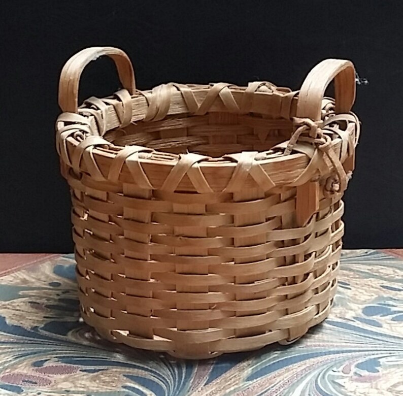 Hand Made White Oak Basket by Jim MI Basket Maker and Etsy