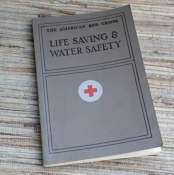 American Red Cross Life Saving & Water Safety Book 29th Printing 1971 Double Day Co. Inc. Vintage Book