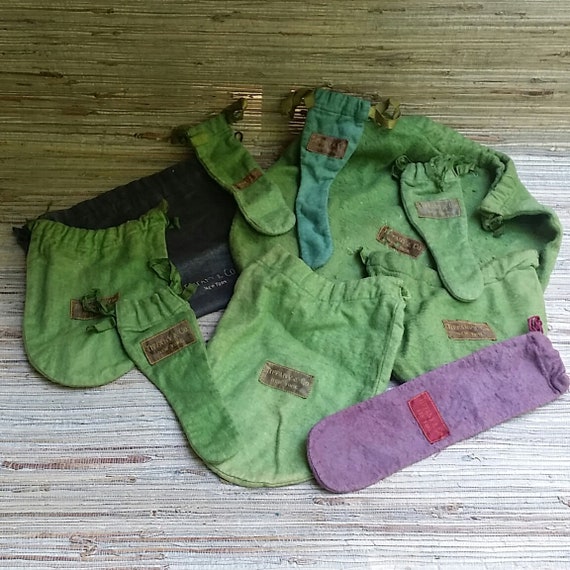 Antique Tiffany & Co New York Small Green Drawstring Pouch