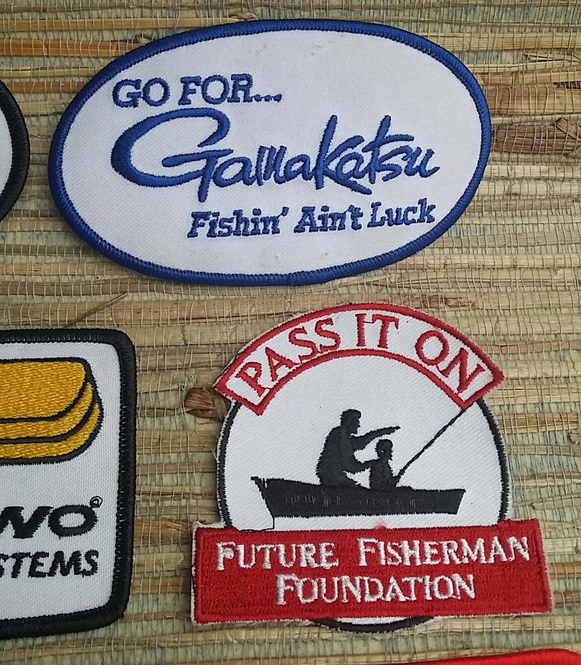 Vintage Fishing Patches, Culprit, Plano, Quantum, Gamakatsu, Member  B.A.S.S. (price is per patch)