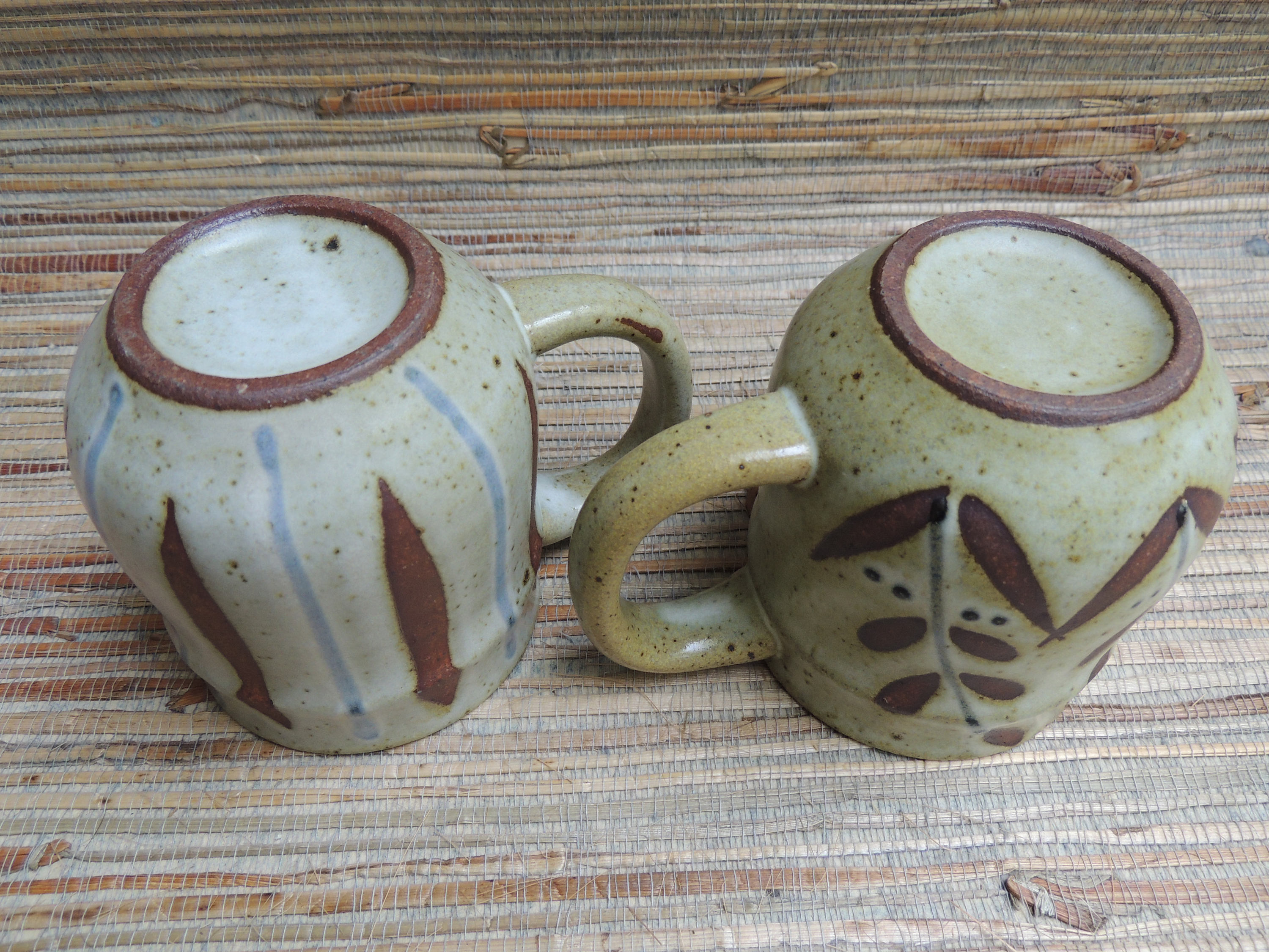Mid Century Japanese Pottery Coffee/Tea Mugs