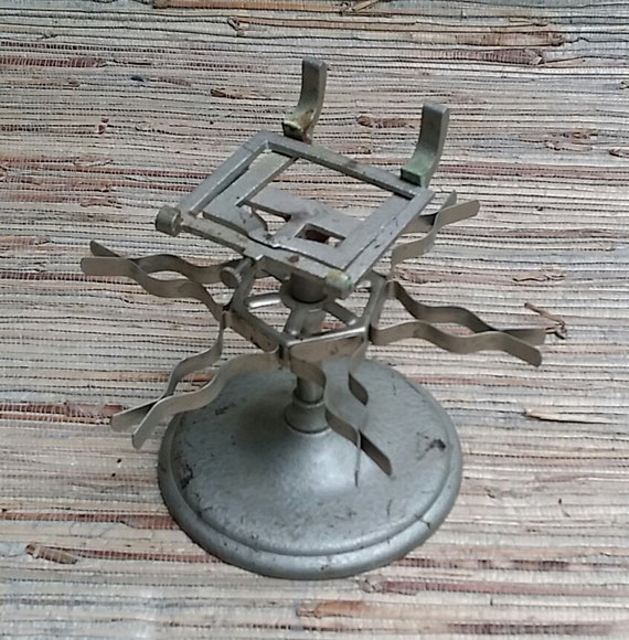 Vintage Ink Stamper Holder Spinning Stamp Rack Desk/Store Accessories Vintage Industrial Studio Office