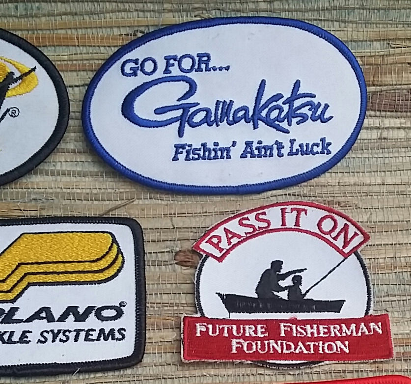 Vintage Fishing Patches, Culprit, Plano, Quantum, Gamakatsu, Member B.A.S.S.  (price is per patch)