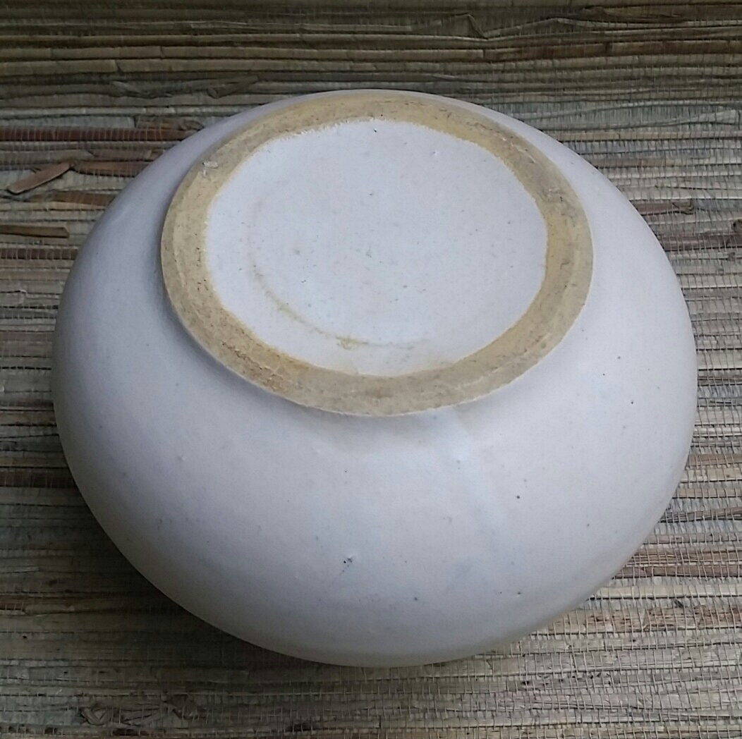 Vintage White Mission/Craftsman Style McCoy Vase Antique White Pottery