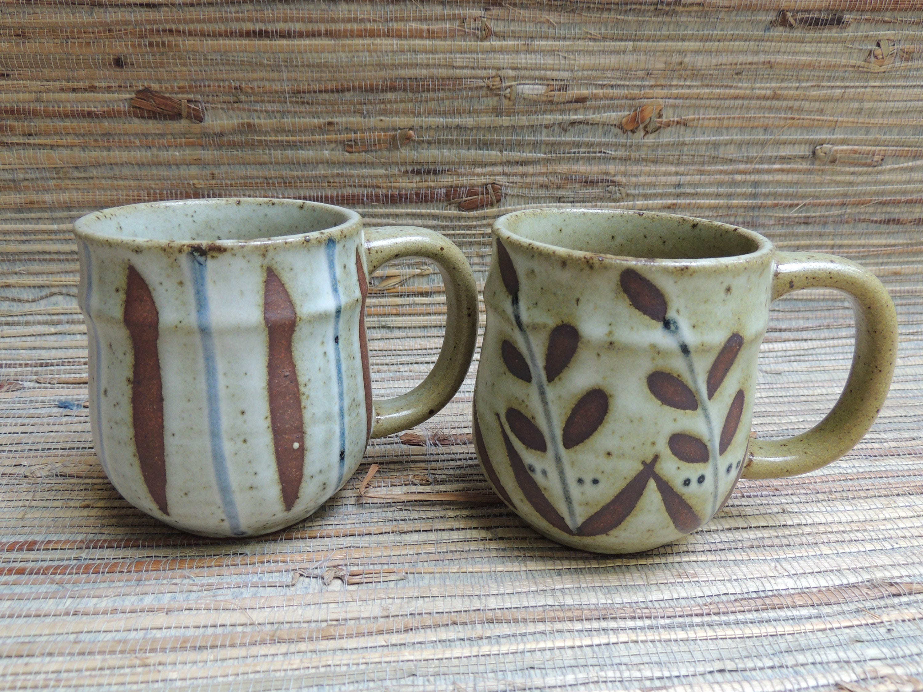 Mid Century Japanese Pottery Coffee/Tea Mugs