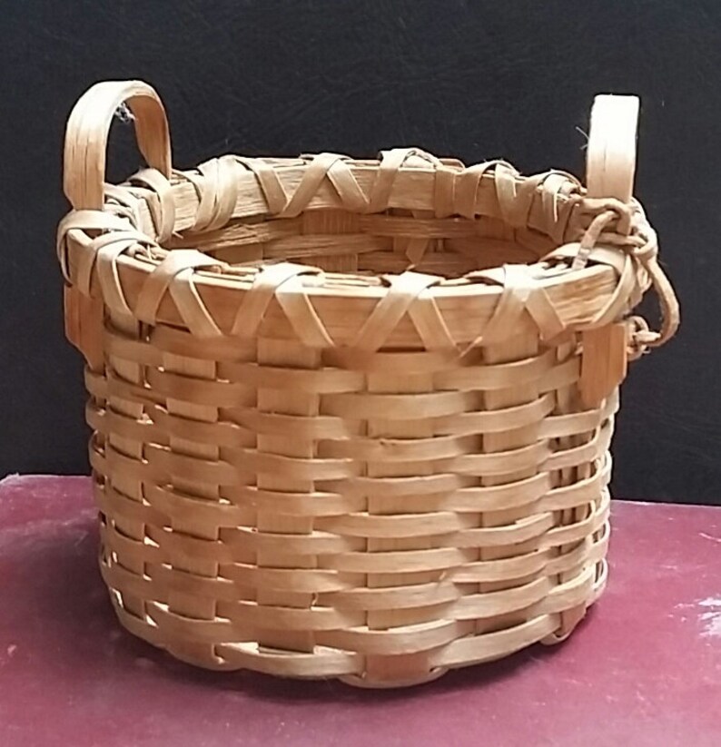 Hand Made White Oak Basket by Jim MI Basket Maker and Etsy