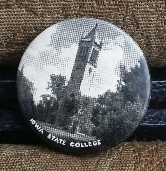 Iowa State College Campanile Buttons/Pin Adcraft Mfg. Co Chicago