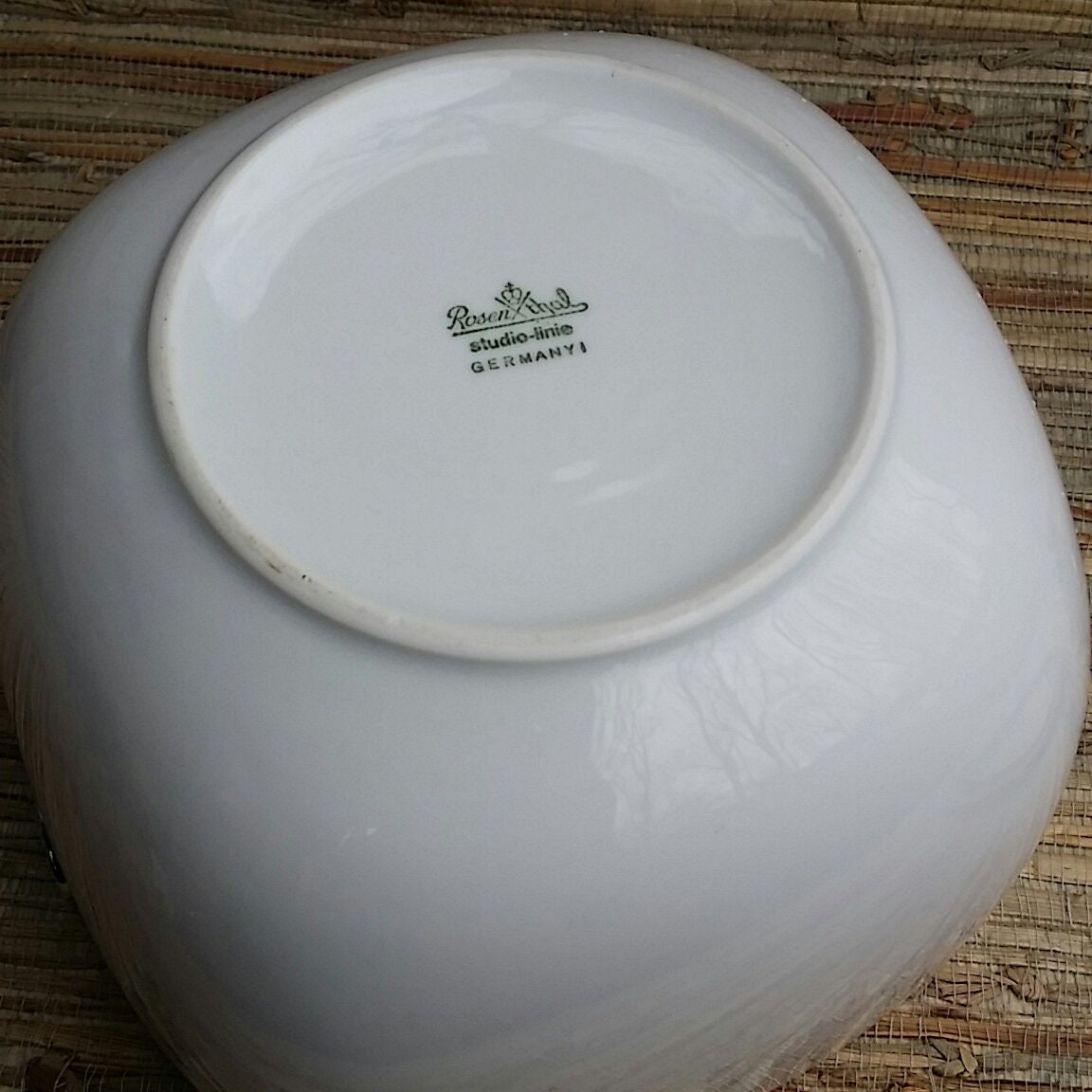 Rosenthal Mid Century Ice Bucket/Covered Veg White Suomi Pattern by