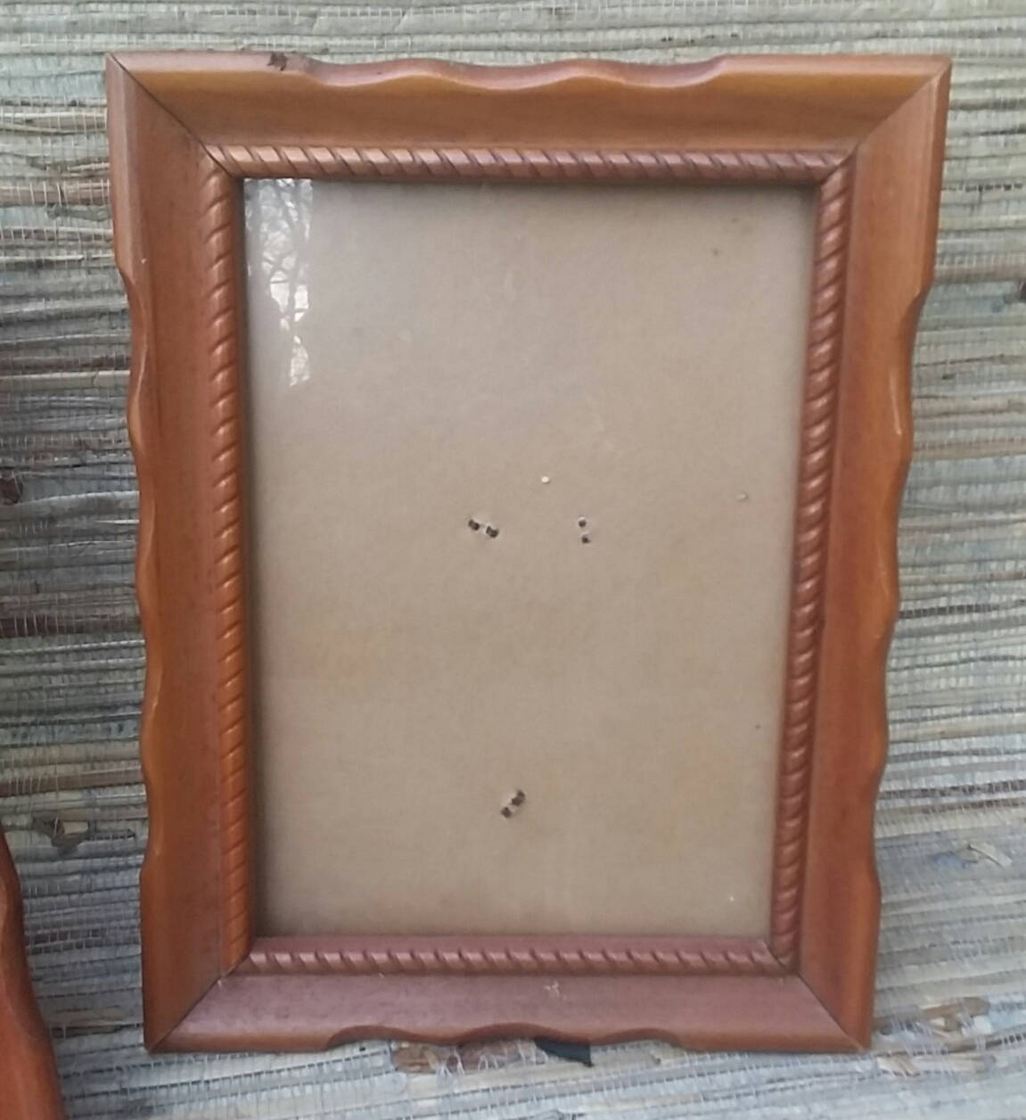 Pair of Vintage Wooden Picture Frames Hold 5 x 7 Photographs