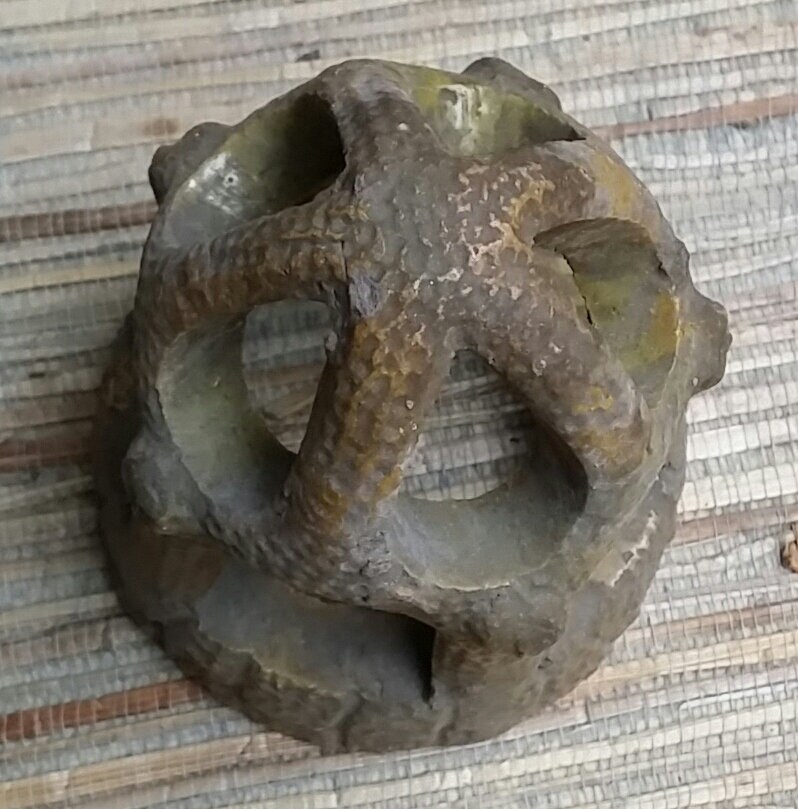 Vintage Pottery Aquarium Ornament Ceramic Castle