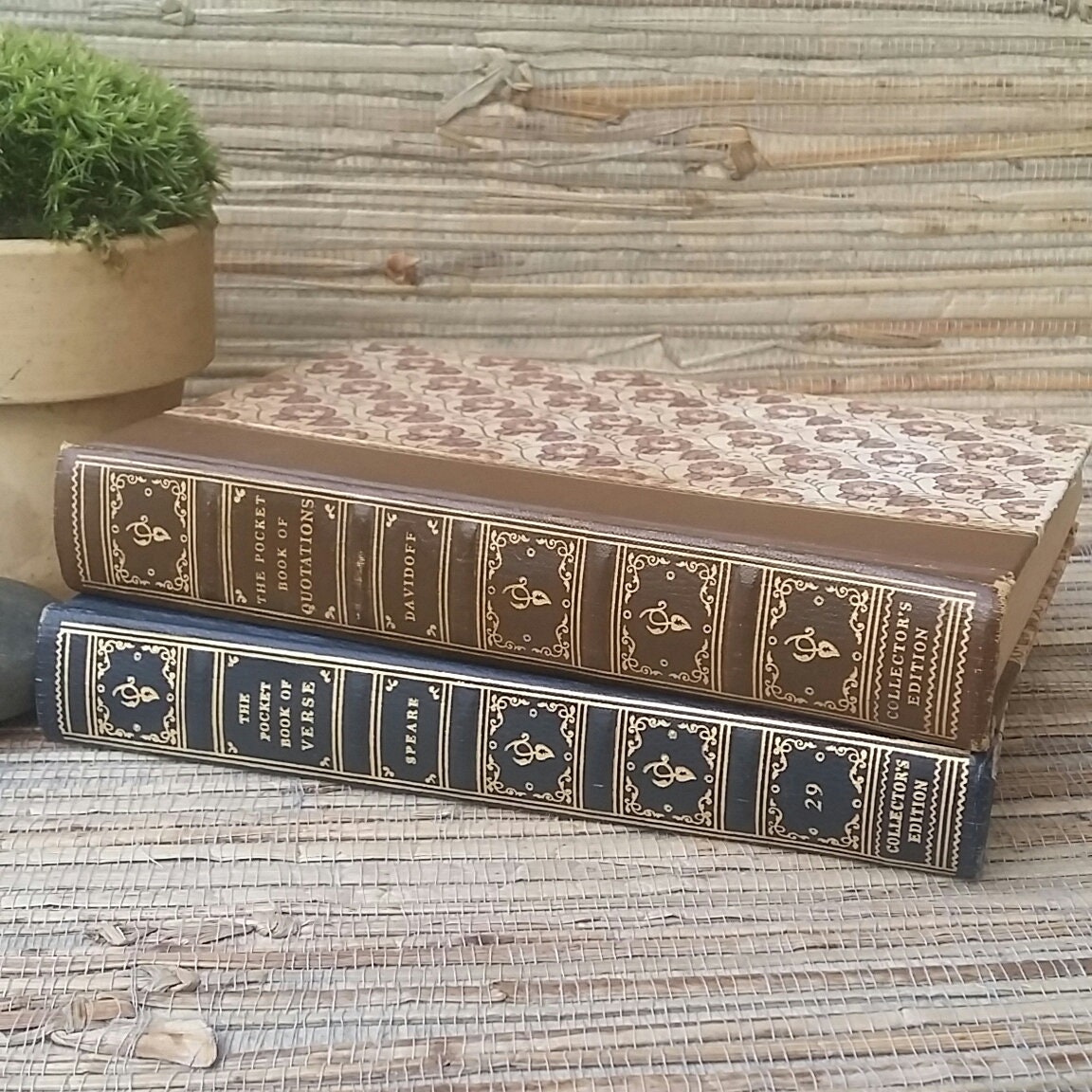 Vintage Book The Pocket Book Of Verse M. E. Speare Great English And American Poems Collector's