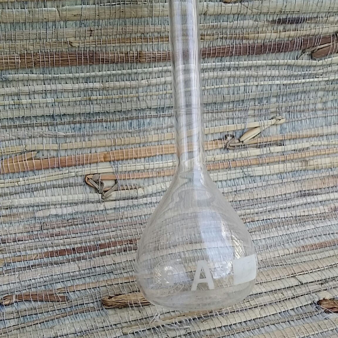 Vintage Volumetric Flask With Ground Glass Stopper 50 ml LG Lab Glass