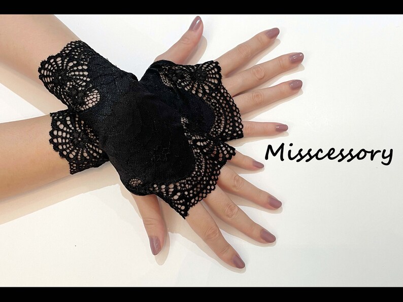 Elegant Lolita Gothic Stylish Black Floral Lace Victorian Sexy F Elegant Lolita Gothic Stylish Black Floral Lace Victorian Sexy F
