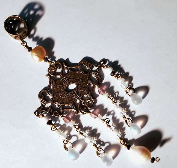 Dread Beads - Boho Wedding - for Dreadlocks & Braided Hair - Sold Individually - Freshwater Pearls - Festival Season - Locs Dreads
