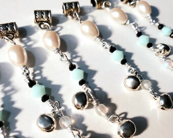 Dread Beads - Silver Bells - for Dreadlocks & Braided Hair - Sold Individually - Festival Season - Holiday Gifts - Boho Dreads