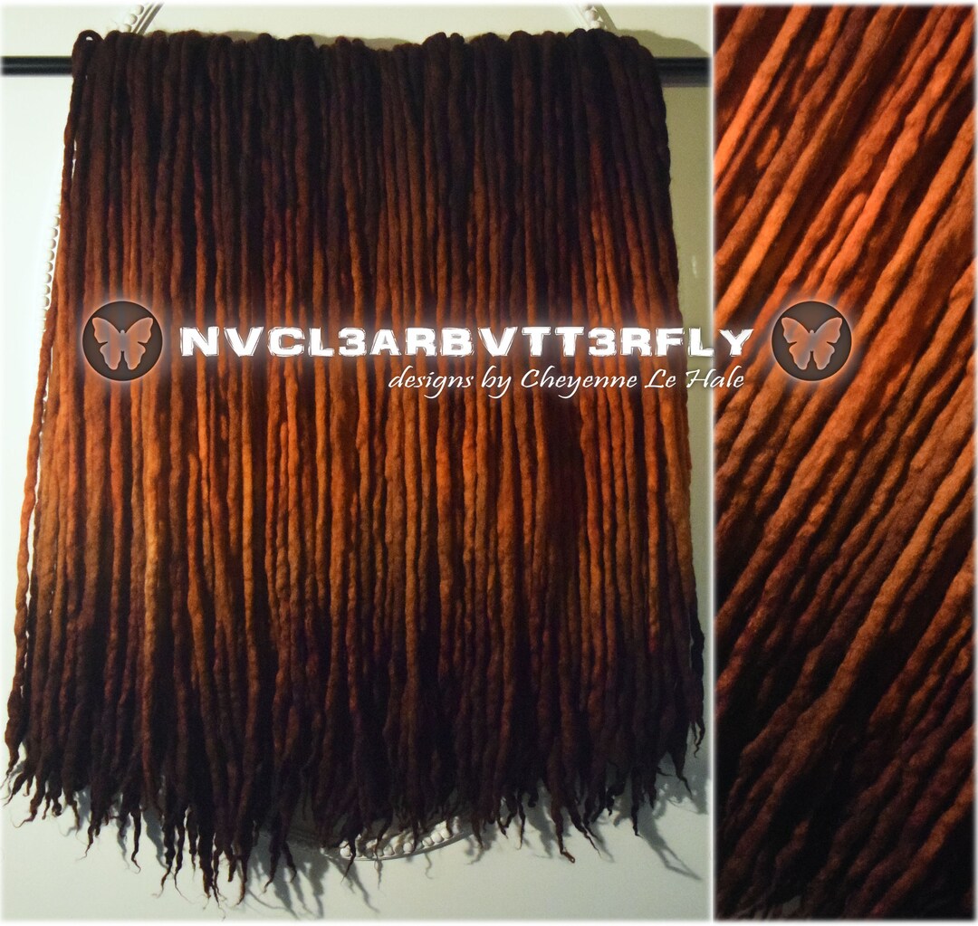 Merino Wool Dreads pumpkin Spiced Rum Etsy