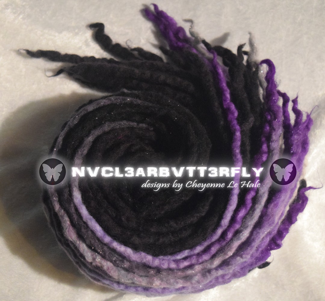 Microthin Wool Dreads villain 30DE Etsy