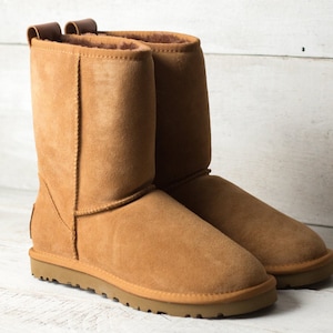 Winter Boots Women Genuine Nubuck Leather in Tan Color With