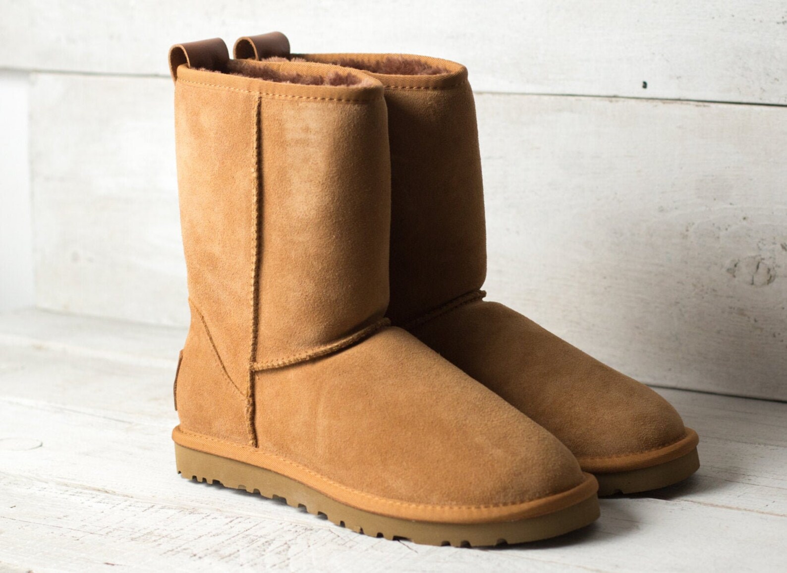 nubuck leather in snow