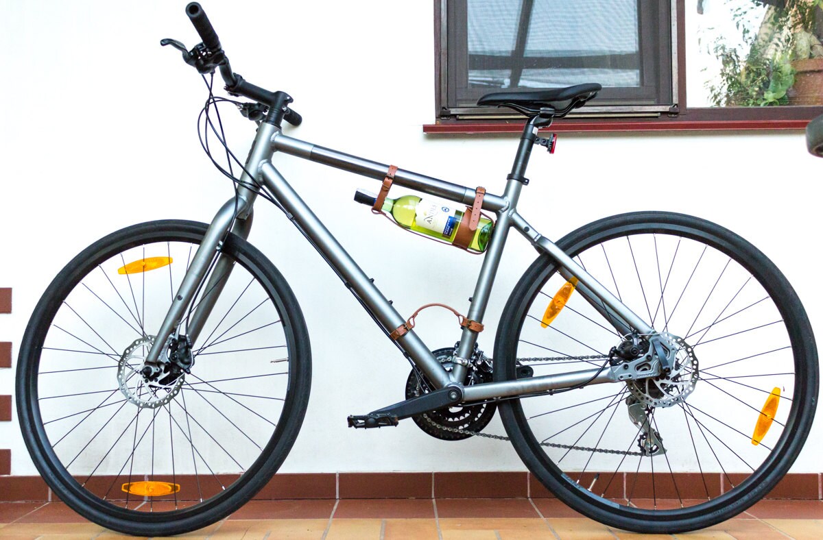 Personalized Bicycle Wine Bottle Holder Valentines Day Gift Etsy