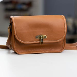 Personalized Leather Crossbody Bag - Handcrafted Shoulder Bag Gift