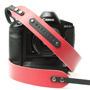 Leather camera strap Personalized DSLR strap Camera straps Monogram camera strap Vintage camera strap Rangefinder image 5