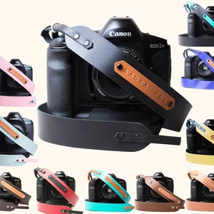 Leather camera strap Personalized DSLR strap Camera straps Monogram camera strap Vintage camera strap Rangefinder