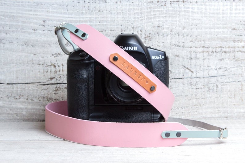 Leather camera strap Personalized DSLR strap Camera straps Monogram camera strap Vintage camera strap Rangefinder image 7