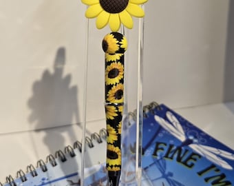 Sonnenblume Perlen dekorativen Stift schwarz Tinte
