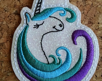 Embroidered Key chain, Unicorn