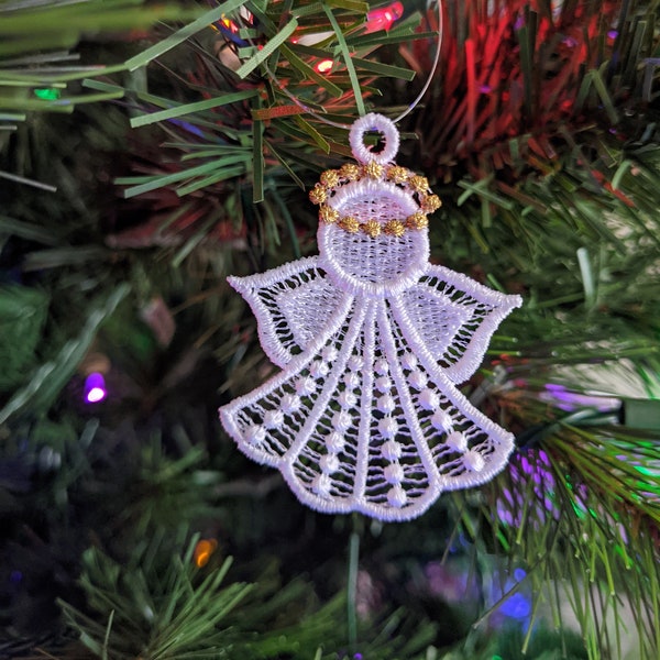 Lace Angel Ornament - Etsy