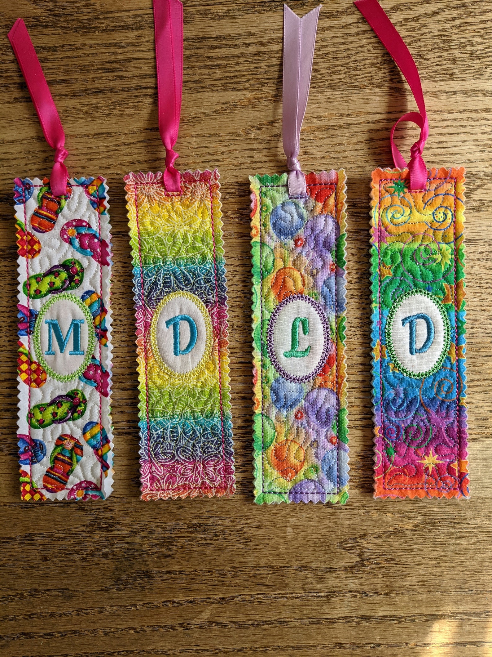 Personalized Embroidered Bookmark Etsy