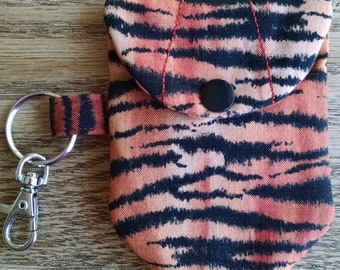 Hand Sanitizer  Bottle Holder, 2-3 oz, Tiger stripes