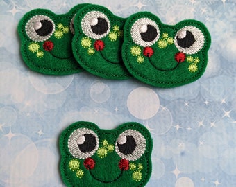 Frogs set of 4, Felties, 1.5" x 1.75"