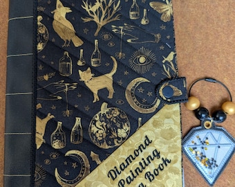 Diamond Painting Log Book: Celestial Witchy Journal for Diamond Art Projects