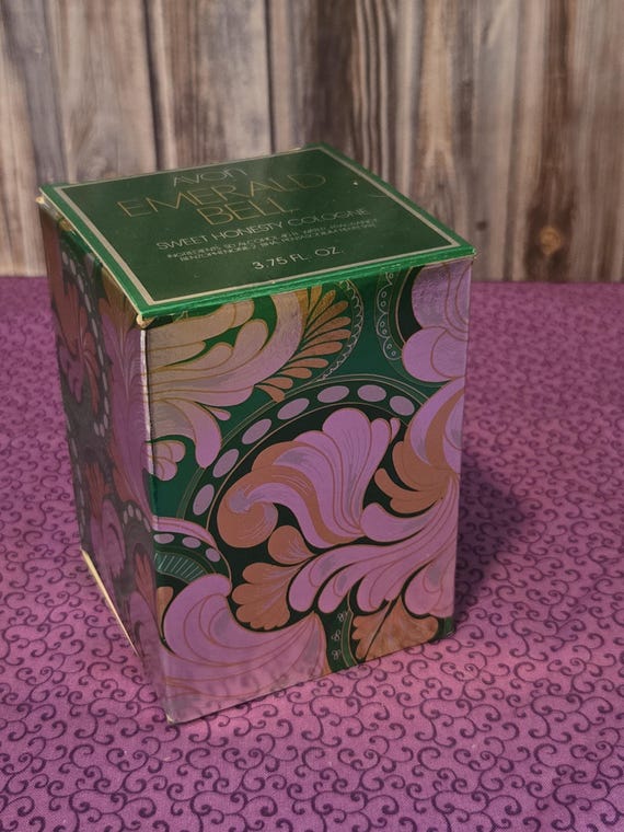 Vintage Avon Emerald Bell cologne bottle View 2