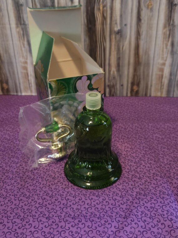 Vintage Avon Emerald Bell cologne bottle