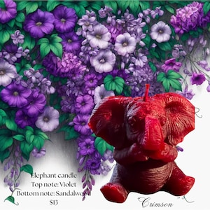 Violette duftende Crimson Elephant Candle